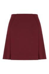 Grape stretch viscose blend skirt -  | Wise