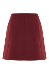 Grape stretch viscose blend skirt -  | Wise
