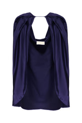 Mantella in viscosa blu notte -  | Wise