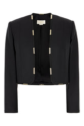 Giacca in misto viscosa stretch nero -  | Wise
