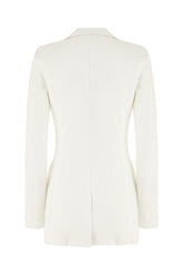 White stretch nylon blazer -  | Wise