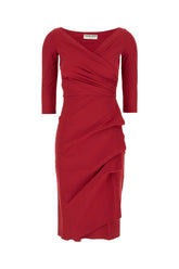 Red stretch nylon dress -  | Wise