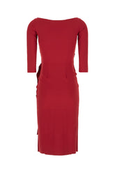 Red stretch nylon dress -  | Wise