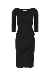 Black stretch nylon dress -  | Wise