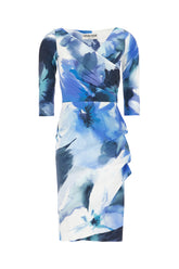 Printed stretch nylon dress -  | Wise