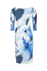 Printed stretch nylon dress -  | Wise