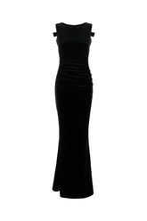 Black velvet Nima dress -  | Wise