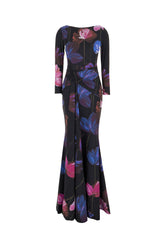 Printed stretch nylon Shir dress -  | Wise