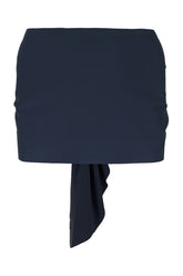 Midnight blue stretch nylon scarf -  | Wise