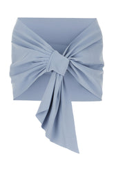 Powder blue stretch nylon scarf -  | Wise