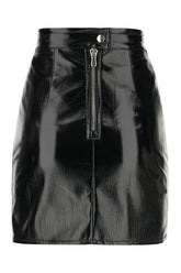 Black vinyl skirt -  | Wise