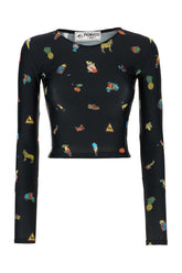 Top in nylon stretch stampato -  | Wise