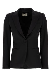Giacca in misto poliestere stretch nero -  | Wise