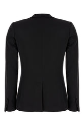 Giacca in misto poliestere stretch nero -  | Wise