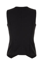 Gilet in misto poliestere stretch nero -  | Wise
