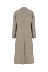 Grey wool blend coat -  | Wise
