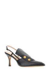 Black leather Agnes pumps -  | Wise