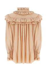 Blusa in seta rosa carne -  | Wise
