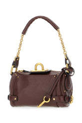 Plum leather small Paddington crossbody bag -  | Wise