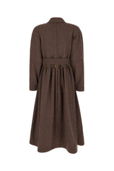 Embroidered wool blend coat -  | Wise