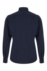 Navy blue stretch nylon shirt -  | Wise