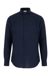 Midnight blue wool shirt -  | Wise