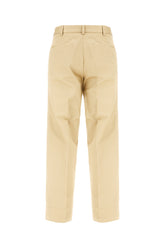 Beige stretch cotton pants -  | Wise