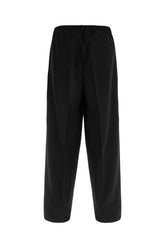 Black stretch polyester blend pants -  | Wise
