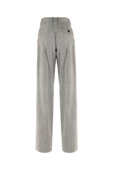 Embroidered stretch wool pants -  | Wise