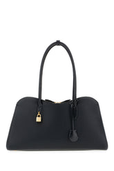 Black synthetic leather shoulder bag -  | Wise