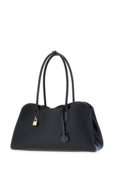 Black synthetic leather shoulder bag -  | Wise