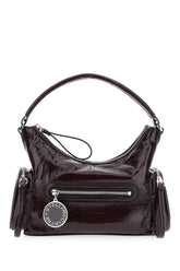 Aubergine synthetic leather small Dartmoor handbag -  | Wise
