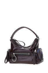Aubergine synthetic leather small Dartmoor handbag -  | Wise