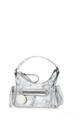 Borsa a mano Dartmoor piccola in pelle argento -  | Wise