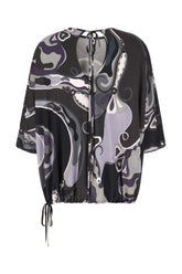 Blusa in viscosa stretch stampata -  | Wise