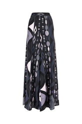 Printed silk pants -  | Wise