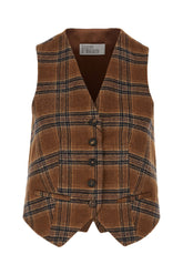 Gilet in misto lana ricamata -  | Wise