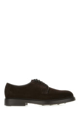 Dark brown suede lace-up shoes -  | Wise