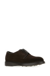 Dark brown suede lace-up shoes -  | Wise