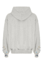 Felpa in cotone grigio melangé -  | Wise