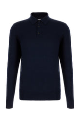 Polo in lana blu notte -  | Wise