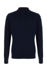 Polo in lana blu notte -  | Wise