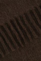 Sciarpa in misto lana cioccolato -  | Wise