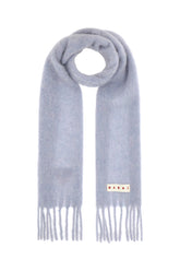 Powder blue wool blend scarf -  | Wise