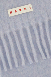 Powder blue wool blend scarf -  | Wise