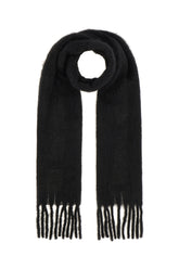 Black wool blend scarf -  | Wise