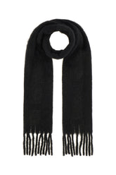 Black wool blend scarf -  | Wise
