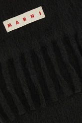 Black wool blend scarf -  | Wise