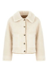 Ivory reversible eco fur coat -  | Wise