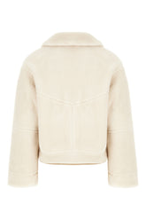 Ivory reversible eco fur coat -  | Wise